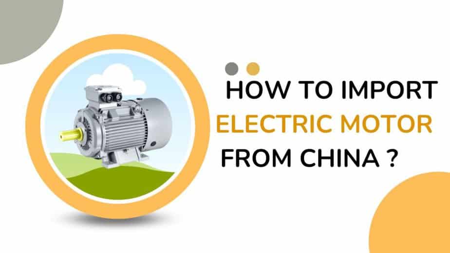 ¿Cómo importar motores eléctricos de China?